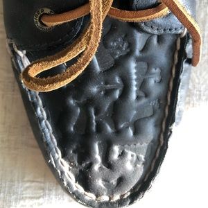 Sperry Embossed Leather Boat Shoes